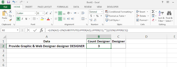 Count specific words in a cell