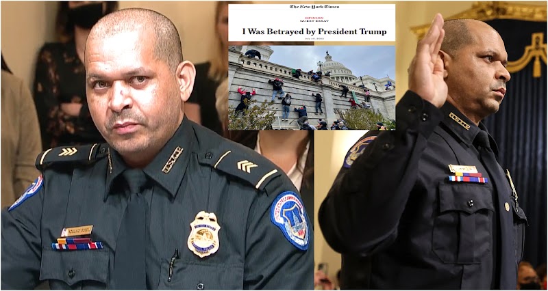 Sargento dominicano masacrado en Capitolio afirma fue traicionado por Trump y pide no dejarlo acercarse jamás  a la Casa Blanca 