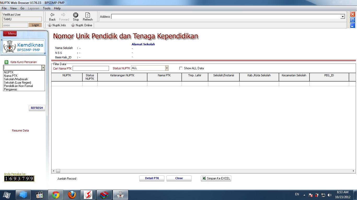 Satria88: software pencari nuptk