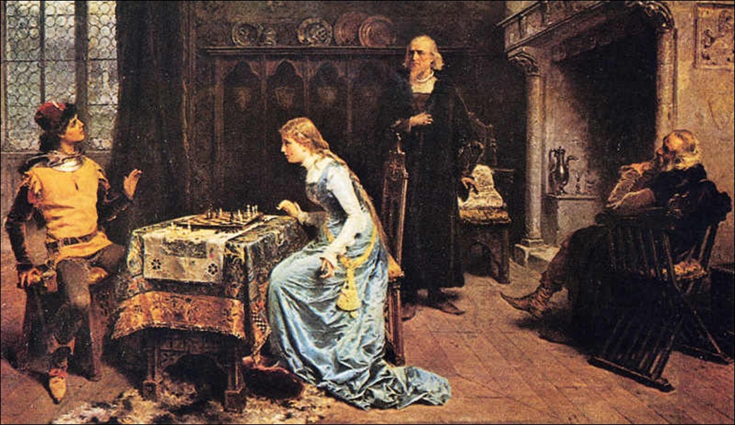 Gerolamo Induno, La partie d'échecs 1881 Gerolamo Induno, La partie d'échecs 1881