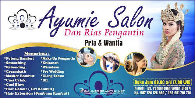 Banner Spanduk Salon Rambut & Kecantikan