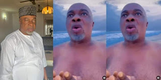 Movie star Olaiya Igwe strips, prays for Tinubu's victory at beach