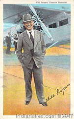 Will Rogers Postcard, mailed from Oklahoma to Indiana in 1942 by Peg Stull, to her sister, Rose Niehaus
