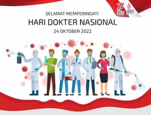 poster ucapan hari dokter nasional 2022