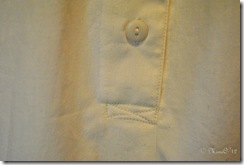 Reinforcement stitching on the lower placket.