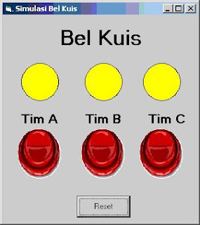 Simulasi Bel Kuis Menggunakan Visual Basic