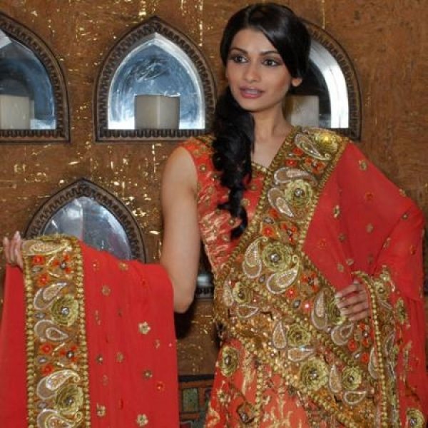 Prachi Desai in Bridal Saree