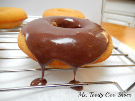 Baked Pumpkin Doughnuts with Nutella Glaze: These couldn't be easier...one bowl, no electric mixer needed.  By Ms. Toody Goo Shoes