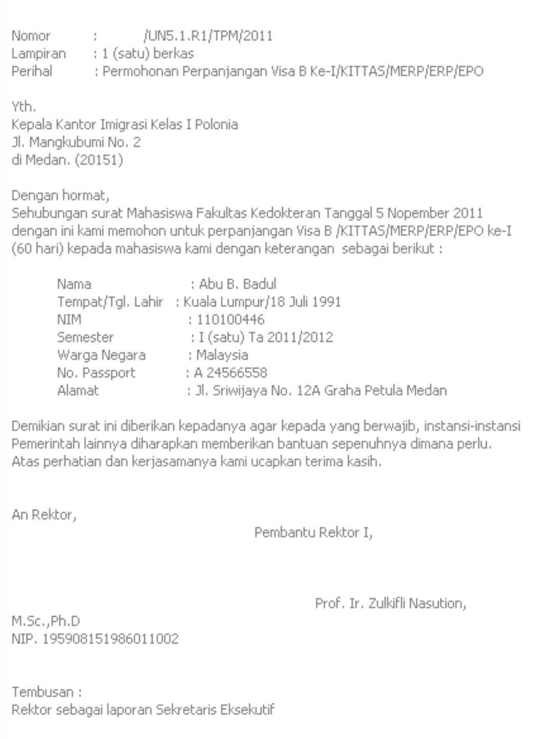 Contoh Surat Rekomendasi Ipnu  Kotasurat.com