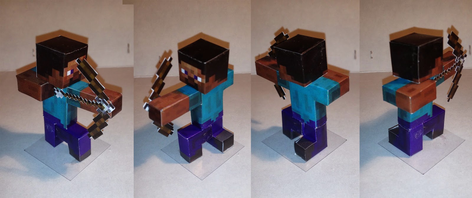 Bendable Papercraft papercraft bendable steve bendable Steve Papercraft armor Minecraft