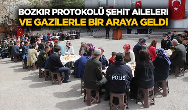 Bozkır Protokolü Şehit Aileleri Ve Gazilerle Bir Araya Geldi