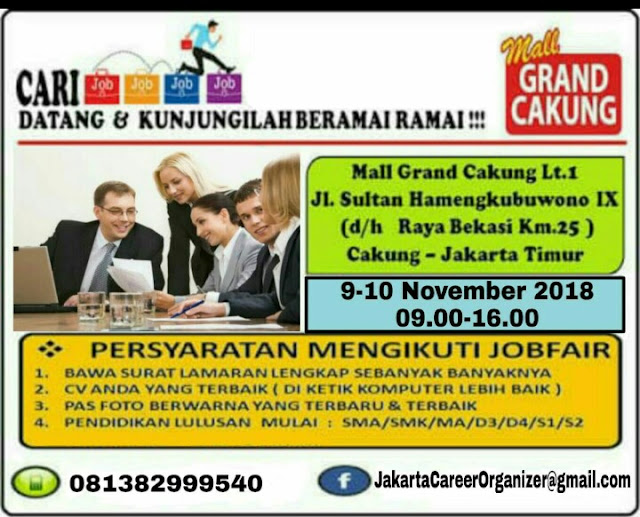 Job fair Mall Grand Cakung Bekasi