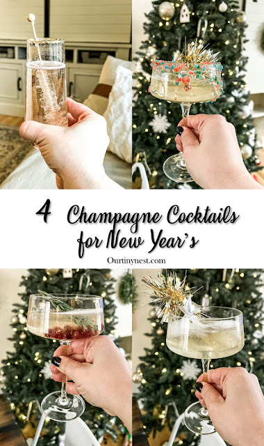 four hands champagne glasses cocktail recipes