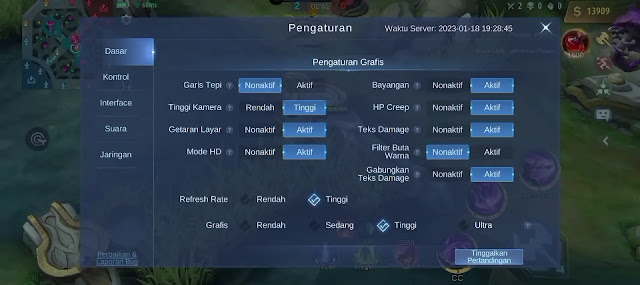 Pengaturan Grafis Mobile Legends