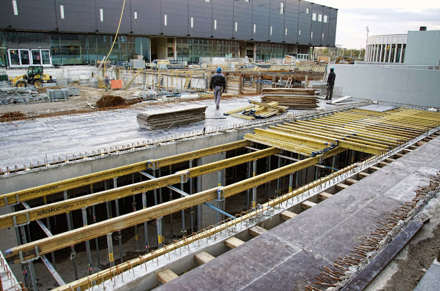 Baustelle CCB, Neubau Citycube Berlin, Messedamm /Jaffeestraße, Ehemalige Deutschlandhalle, 14055 Berlin, 06.11.2013