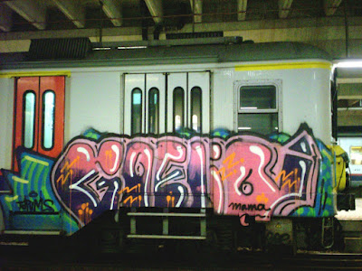 GOEH TDP Crew Valencia Spain train graffiti