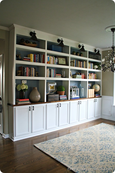 DIY built in bookcases DIY built in bookcases