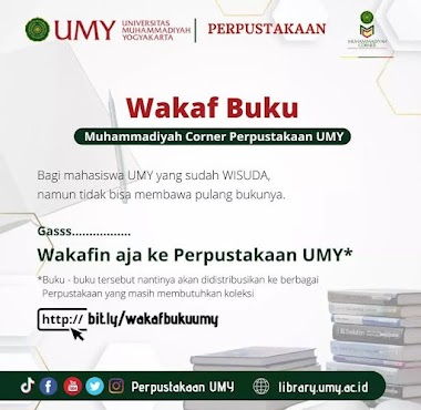 Muhammadiyah Corner UMY Membuka Layanan Wakaf Buku