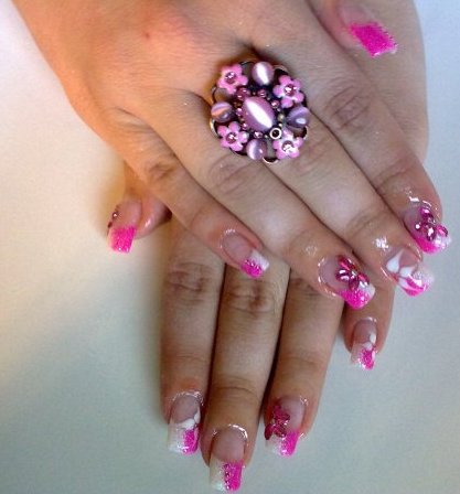 Nail Art Designs, Flower Nail Art Designs, Cute Nail Art