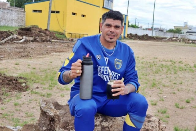 Gustavo Bou, contó cómo marcha la obra en la institución deportiva y precisó cuándo colocarían la alfombra sintética