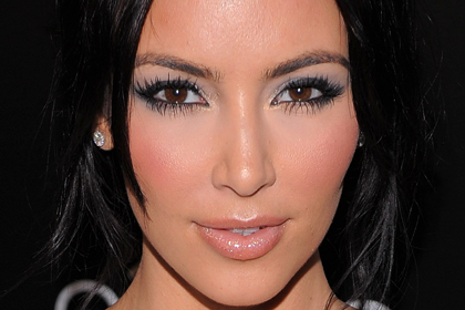 Celebrity  on Celebrity Makeup Looks Brown Eyes Kim Kardashian