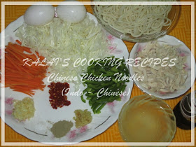 Chinese Chicken Noodles (Indo - Chinese) Ingredients