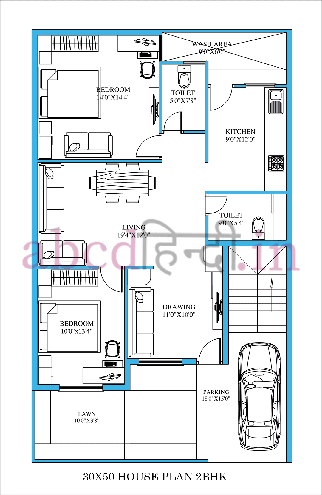 30x50 house design