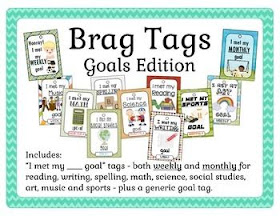 https://www.teacherspayteachers.com/Product/Brag-Tags-Weekly-and-Monthly-Goals-2058325