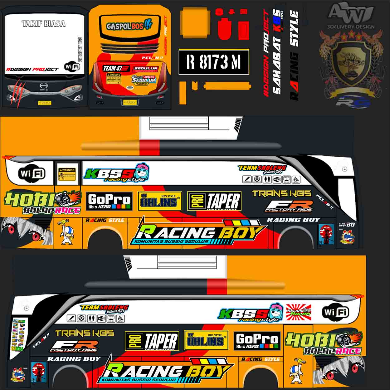 livery bussid yudistira hd racing