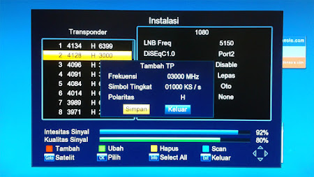 Cara tambah frekuensi di Skybox A1