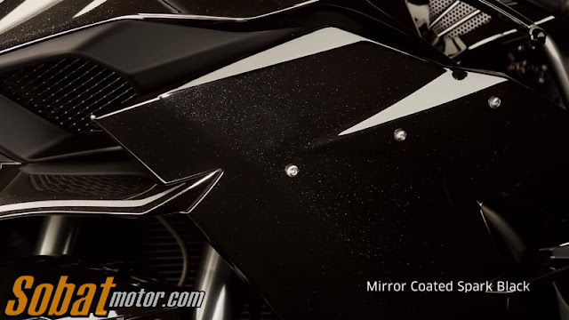 Mirror Coated Spark Black . . warna baru Kawasaki Ninja H2 untuk tahun 2016