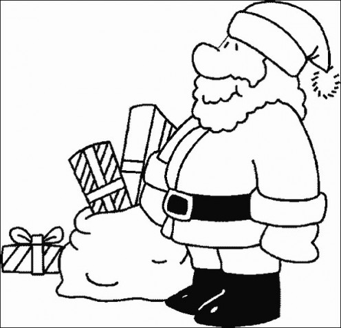 Santa Claus Coloring on Santa Claus Coloring Pages For Christmas 2011   Kids Online World Blog