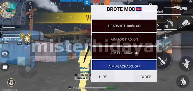 Apk Brote Mod FF 100% Work Auto Headshot, Teleport, WallH4ck, Etc