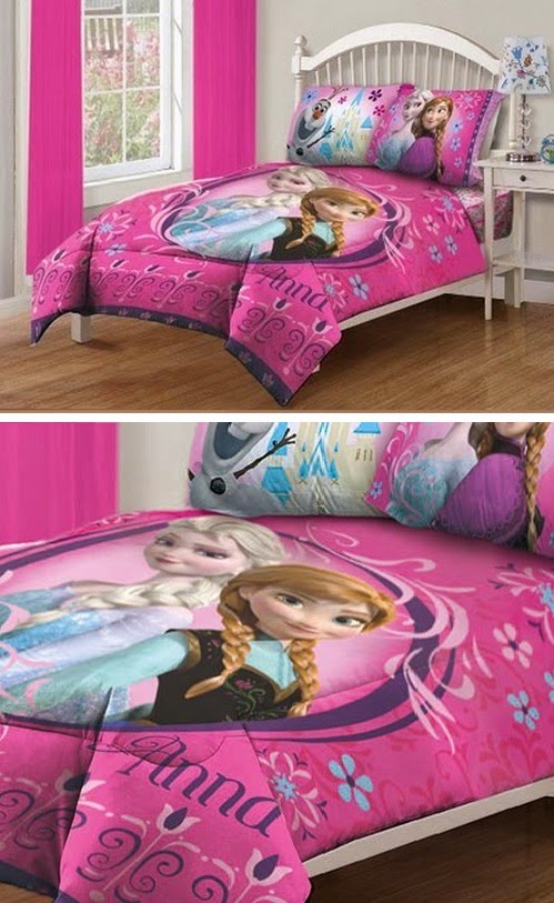 DORMITORIO ELSA Y ANA  DISNEY SET DE CAMA PARA NIÑAS