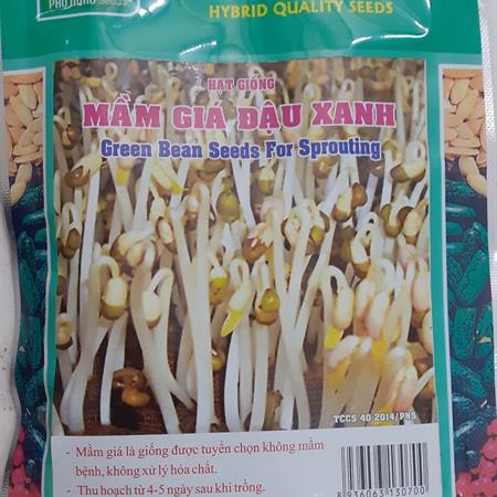 Hạt giống Rau mầm giá đậu xanh 100gr