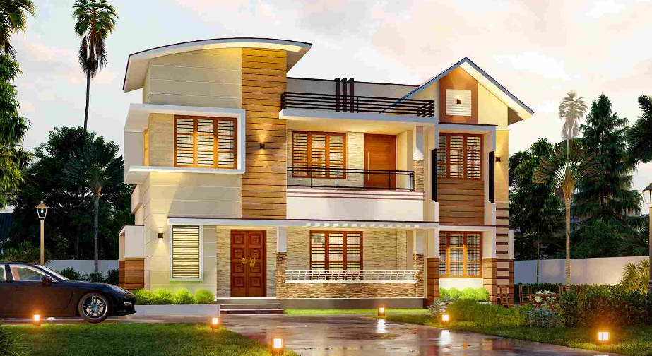 Trending 2 Floor House Front Design in Village