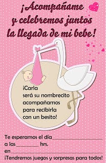 Fotografía y diseños : Invitaciones para Baby Shower para 