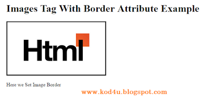 HTML Images Tag With Border Attribute Example