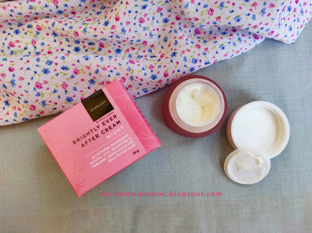 REVIEW SCARLETT BRIGHTLY EVER AFTER DAY AND NIGHT CREAM-1