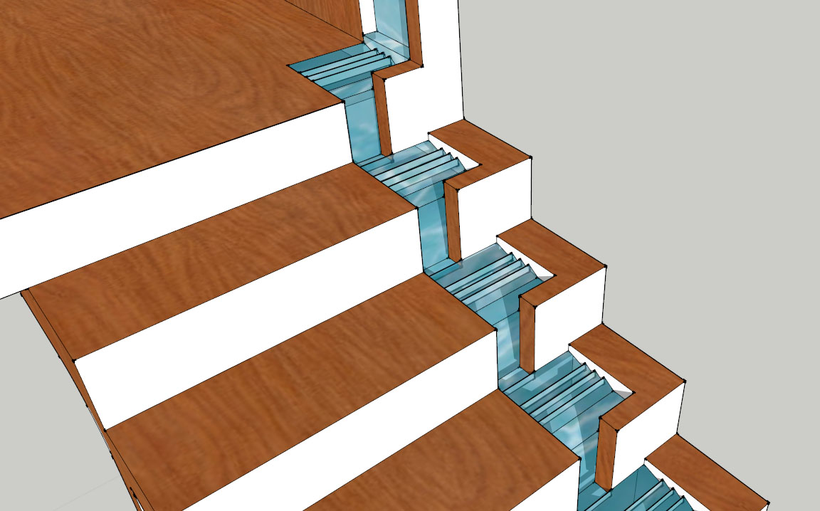 Chris Lau Zen Water Feature Stairs Sketchup Model 