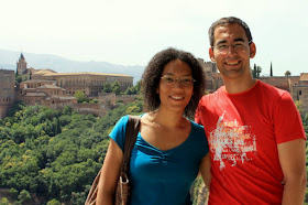 Alhambra from the San Nicolas viewpoint in Albaicin
