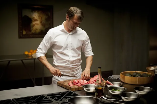 Hannibal cooking (Mads Mikkelsen)