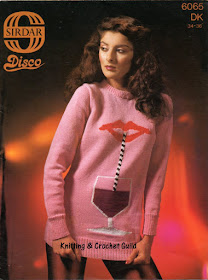 1980s vintage knitting pattern; picture knits