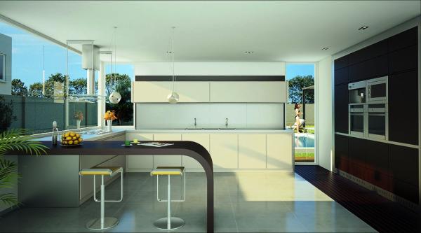 Desain dapur terbuka Desain dapur terbuka
