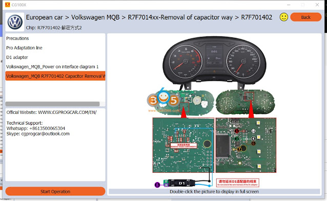 CG100X VAG MQB RH850 Mileage Correction 3