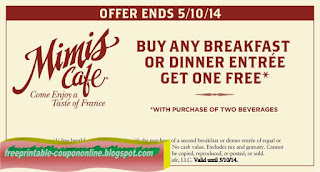 Free Printable Mimis Cafe Coupons