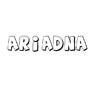 Nombre Ariadna para colorear