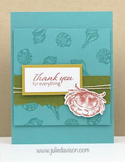 Stampin' Up! Seaside Bay Card ~ www.juliedavison.com #stampinup