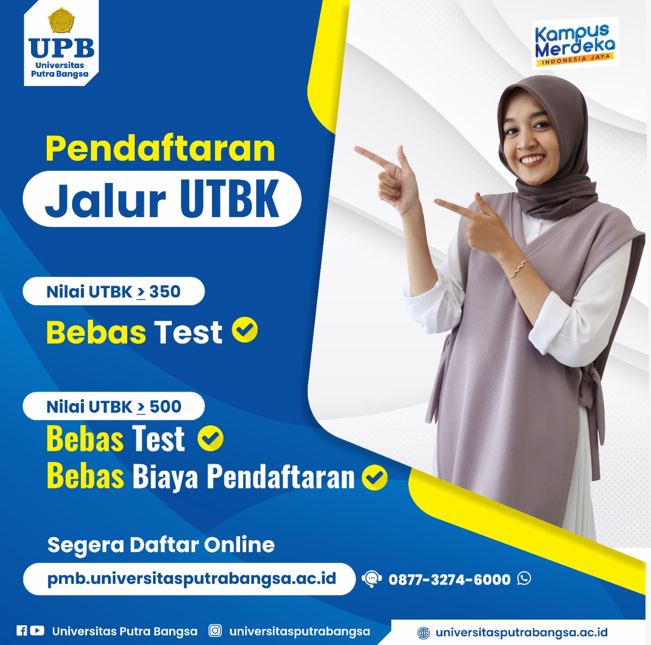 Universitas Putra Bangsa Buka Jalur Seleksi Mandiri Jalur UTBK