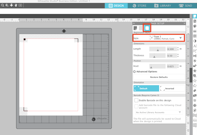 Silhouette Studio, registration marks, move registration marks, silhouette print and cut, print and cut